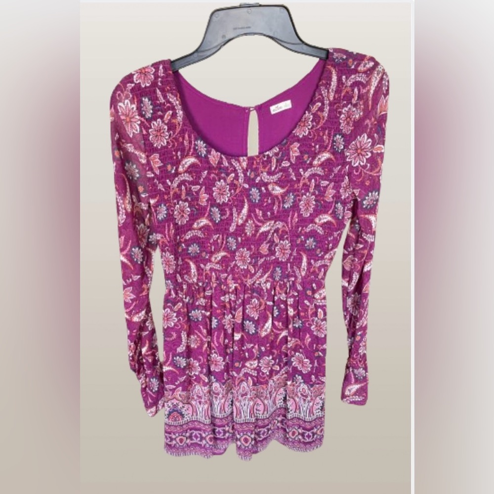 Hollister Floral Long Sleeve Dress Size Small